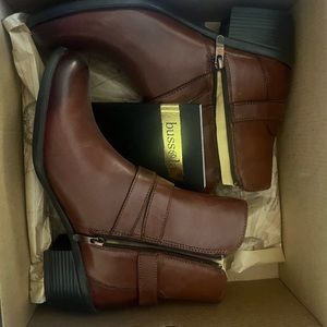 Size 6.5 Brown Bussola bootie brand new